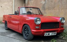 1967 Triumph Herald Convertible Fast Road/Sprint Special Registration number OUW 177F Chassis number