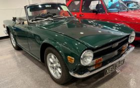 1971 Triumph TR6 Registration number XEU 314K Green with a tan leather interior Burr walnut dash