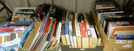 Assorted motoring and other books, including Monstrous American Car Spotter's Guide 1920-1980,