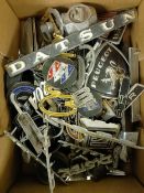 Assorted car badges, including NSU, Datsun and others (small box) Collection from DT2 0PR will be on