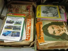 Assorted magazines, including Mad, The Saturday Evening Post, Picturegoer, Films and Filming, Film