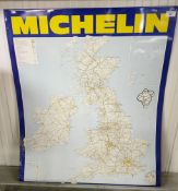 A Michelin forecourt map, Jan '92, 73 cm wide Collection from DT2 0PR will be on auction day until