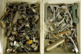 Assorted handles, switches and other items (2 boxes) Collection from DT2 0PR will be on auction