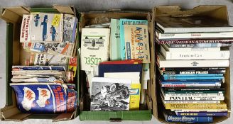 Assorted car related books, magazines and ephemera, including The Edsel Affair, American Cars,