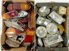 Assorted lamps, including driving, spot and rear (2 boxes) Collection from DT2 0PR will be on