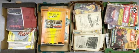 Assorted motor related ephemera and magazines, including Hot Rod, Hot Car Clubman, Autocar and