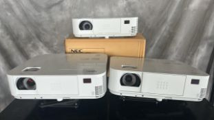 LOT OF (3) PROJECTORS NEC