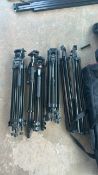 LOT OF ASSORTED TRI-PODS AND CASES