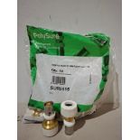 260 X BRAND NEW POLYPIPE 15MM POLUSURE TO 15MM PUSHFIT ADAPTORS - SUR5615 (IN 13 BAGS OF 10 PIECES)