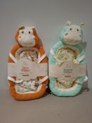 2 X MIXED BRAND NEW LOT TO INCLUDE 1 X  BAMBINO ELVIS THE HIPPO PORTABLE BABY NEST