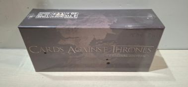 108 X BRAND NEW PACKS OF CARDS AGAINST  THRONES AGED FOR 17+ EACH PACK RRP £20