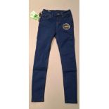 80 X BRAND NEW GOLDDIGGA WOMEN'S JEANS IN NAVY BLUE IN SIZE 6L - RRP EACH £15 -