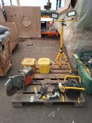 7 X PIECE MIXED LOT TO INCLUDE 1X STIHL SAW - 2X 110V TRANSFORMERS - 1X MAKITA SDS HAMMER DRILL 110V