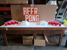 1 X CUSTOM BUILT BEER PONG TABLE IN SIZE L 240 W 70 X H 90 CM