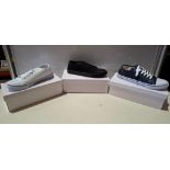 60 X BRAND NEW MIXED URBAN JACKS FOOTWEAR LOT CONTAINING BALTIMORE BLACK / NAVY  AND WHITE CANVAS