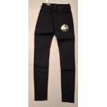 80 X BRAND NEW GOLDDIGGA WOMEN'S JEANS IN BLACK IN SIZE 6S - RRP EACH £15 -