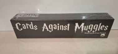 60 X BRAND NEW PACKS OF CARDS AGAINST MUGGLES BEST GAME EVER PERIOD. AGED FOR 17+ EACH PACK RRP £15