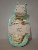 2 X BRAND NEW BAMBINU TAMMY THE HIPPO PORTABLE BABY NEST IN SIZE 56 X 100 X 15 CM - RRP EACH £70