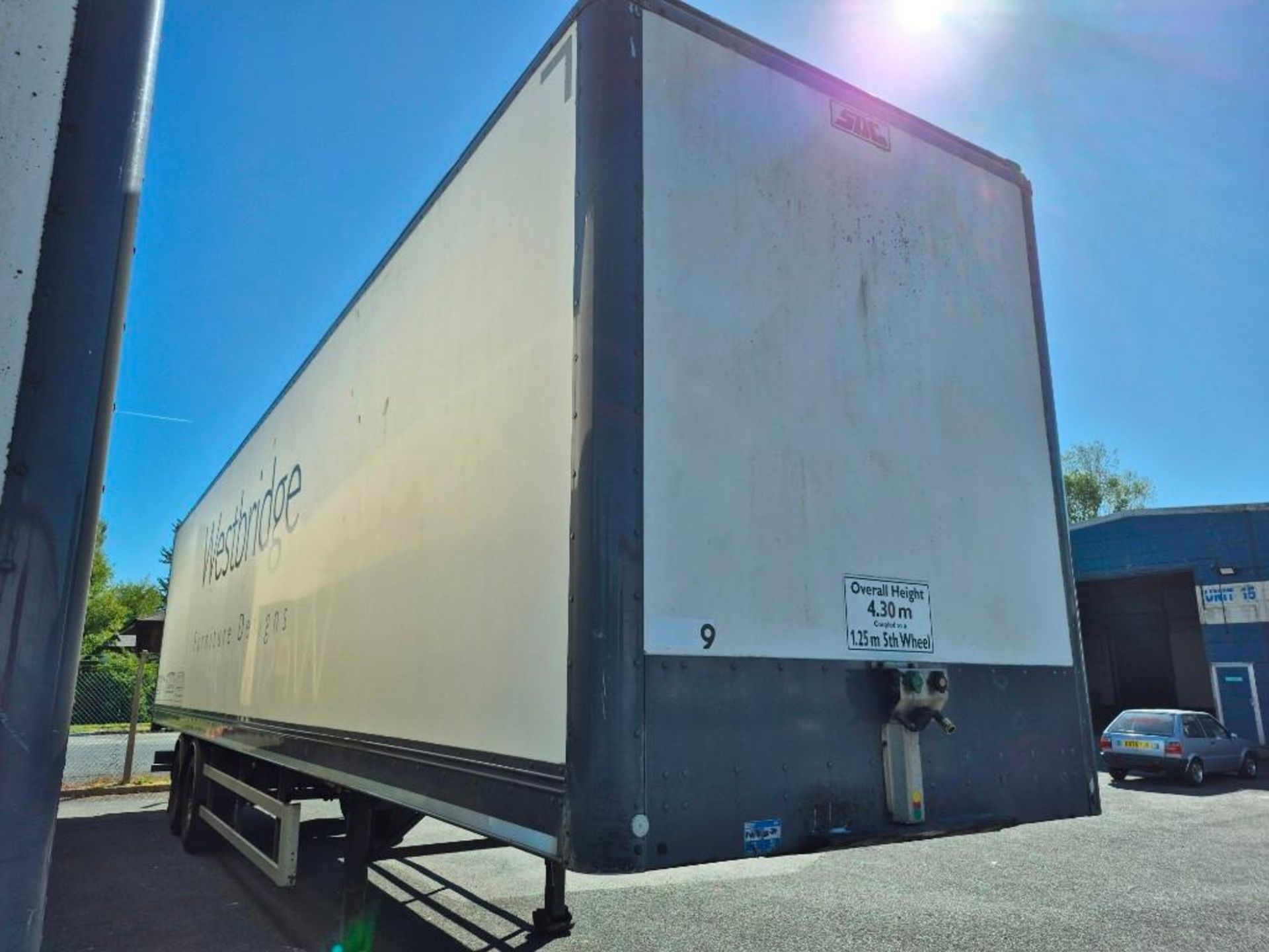 Sdc Box SDC TWIN AXLE BOX TRAILER *** LOCATED IN FLINT *** DOM: 2013 REG NO ...