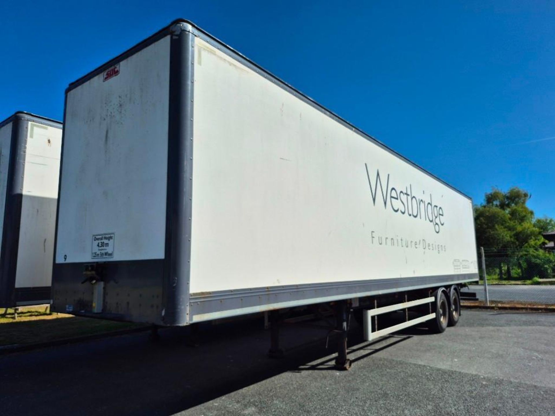 Sdc Box SDC TWIN AXLE BOX TRAILER *** LOCATED IN FLINT *** DOM: 2013 REG NO ...