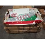3 X GARLANDO TOUR 65 TABLE FOOTBALL UNITS ( PLEASE NOTE BOX NO BASE UNIT / LEGS )