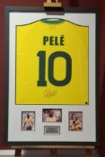 PELE BRAZILIAN NATIONAL FOOTBALL 1970 REPLICA TEAM SHIRT