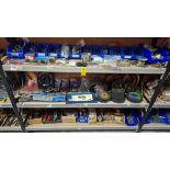 LARGE AMOUNT OF MIXED TOOL LOT TO INCLUDE SEALEY 150MM WIDE BENCH GRINDER WIRE WHEEL ,
