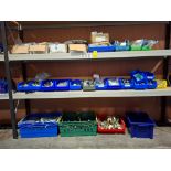 LARGE AMOUNT OF MIXED TOOL LOT TO INCLUDE VARIOUS COMPRESSION FITTINGS , FIRST ALERT SMOKE ALARM ,