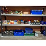 LARGE AMOUNT OF MIXED TOOL LOT TO INCLUDE VARIOUS COPPER WIRING , CUTTING TAPPING AND DRILLING SPRAY