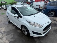 WHITE FORD FIESTA SPORT TDCI CAR DERIVED VAN - NO V5