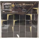 72 X BRAND NEW SHEETS OF HOUSE OF MOSAICS VENICE BLACK LUXE MESH BACKED MOSAIC TILES