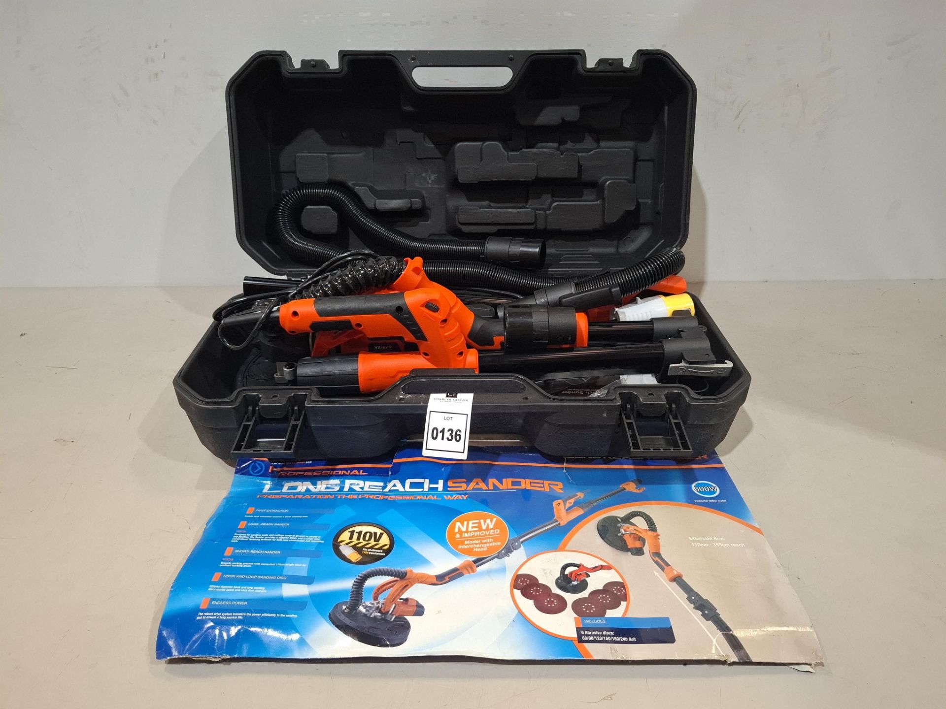 1 X BRAND NEW VITREX LRS700 LONG REACH DRYWALL SANDER 110V
