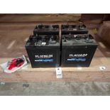 4 X PLATINUM PLA-T105 6V DEEP CYCLE BATTERY - CAPACITY 225AH (C20 RATE )