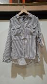 40 X BRAND NEW MIXED VERO MODA MAXI SKIRT IN BLACK AND BLACK/WHITE STRIPED SHIRT IN SIZES SMALL
