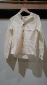 140 X BRAND NEW KIDS NAME IT LS SHIRT FF NOOS IN CREAM IN SIZE 6 AND 11-12 IN 4 BOXES