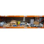 FULL BAY MIXED LOT TO INCLUDE TARGET LUKE LITTLER DARTBOARD AND CABINET SET , AQUASPHERE PURSUIT V3