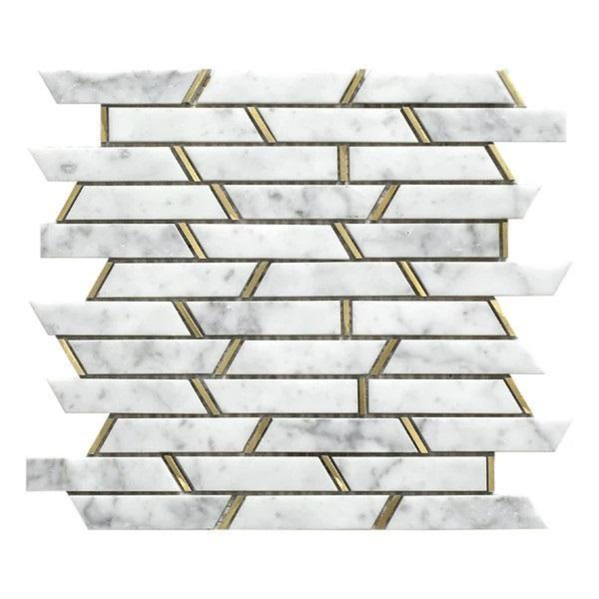 40 X BRAND NEW SHEETS OF HOUSE OF MOSAICS BRANDED MONTE CARLO WHITE MOSAIC TILES - Image 2 of 3