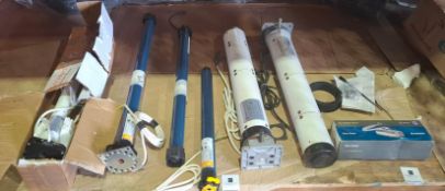 7 X MIXED LOT TO INCLUDE 6 X VARIOUS SHUTTER MOTORS TO INCLUDE SOMFY LT50 METEOR TUBULAR MOTOR MODEL