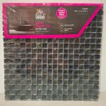 32 X BRAND NEW SHEETS OF HOUSE OF MOSAICS BRANDED JEWEL BLACK MOSAIC TILES