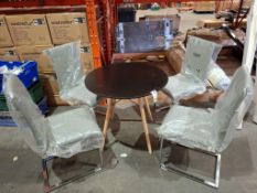 1 X 5 PIECE DINING SET TO INCLUDE TABLE AND 4 CHAIRS