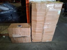 2 X PIECE GARDEN LOT TO INCLUDE 1 X IN BOX  STUDIO BAIL RATTAN CORNER SET 1 X IN BOX LINEA BLACK MET