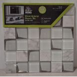40 X BRAND NEW SHEETS OF HOUSE OF MOSAICS BRANDED VENICE WHITE LUXE MOSAIC TILES