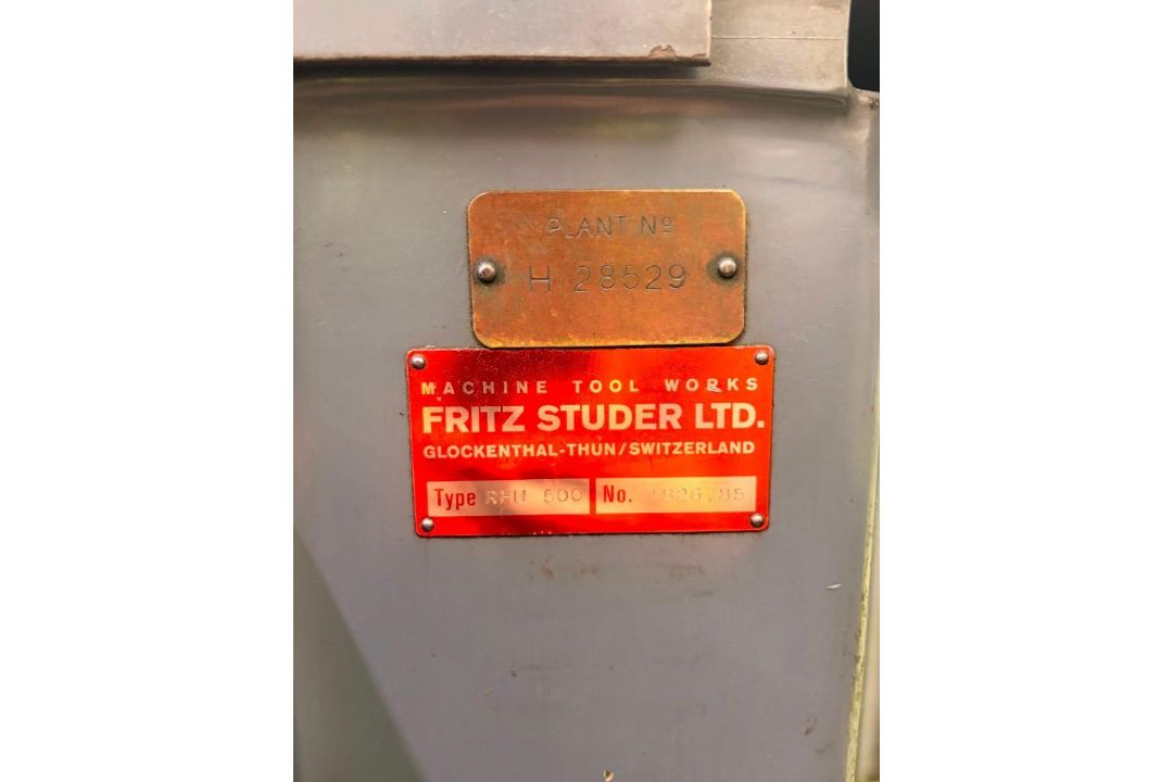 STUDER RHU500 CYLINDRICAL GRINDER - Image 6 of 6