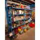 LOT COMPRISING A SECTION OF RACKING WITH CONTENTS TO INCLUDE TOOLBOX, CONSUMABLES, POWER LEADS, CLAM - Image 4 of 7