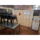 CONTENTS OF CANTEEN ROOM COMPRISING 2 X STEEL 4 SECTION PERSONAL LOCKERS, TABLE WITH 6: MATCHED CHAI - Image 2 of 3
