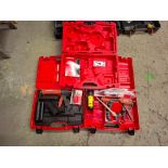 A LOT OF 3 ITEMS TO INCLUDE HILTI MD2000 RESIN GUN WITH CASE, HILTI HDM330 RESIN GUN WITH CASE AND E