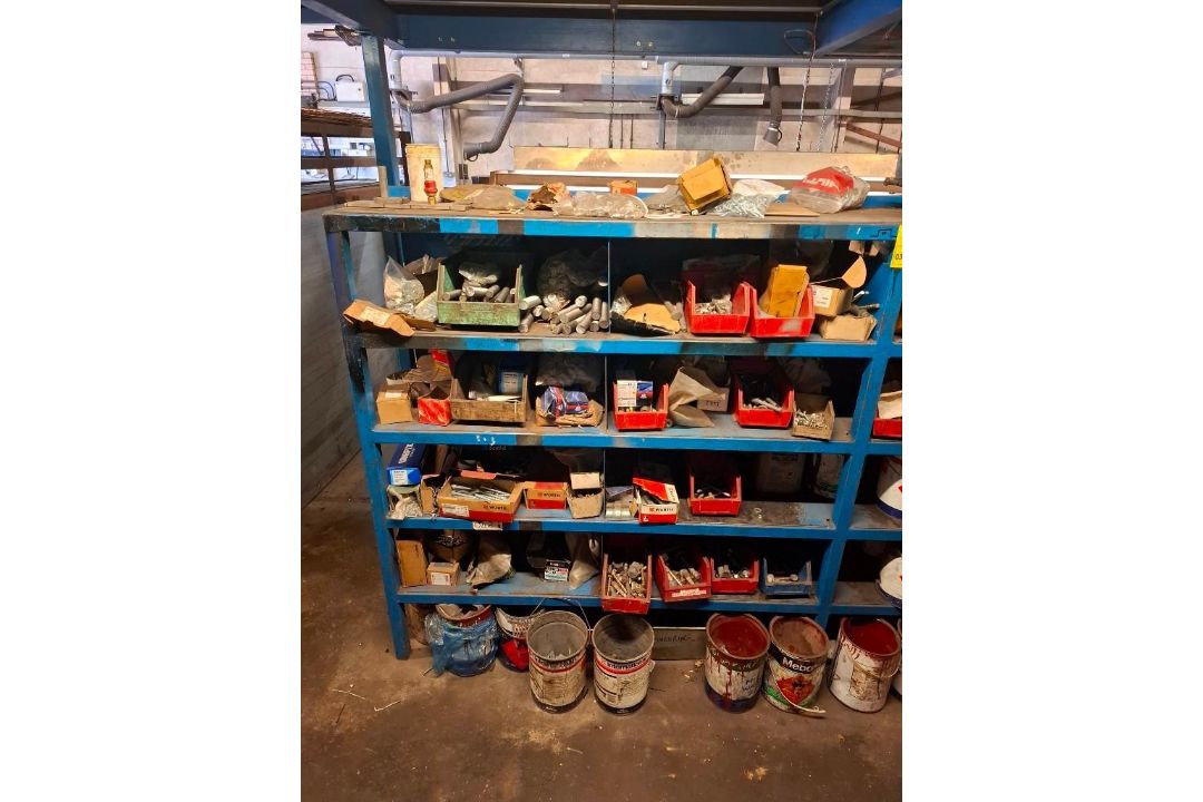 STEEL RACK WITH CONTENTS OF PLASTIC LIN BINS, COMPONENT PARTS AND CONSUMABLES - Image 2 of 4