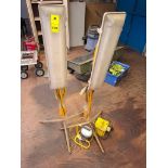 3 X 110V SITE LIGHTS WITH 110V TRANSFORMER BOX
