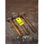 3 X LEATHER MALLETS