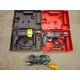 A LOT OF 3 ITEMS TO INCLUDE 2: BOSCH 240V DRILLS EACH WITH CASE, MAKITA 110V 4 IN ANGLE GRINDER - Image 1 of 2